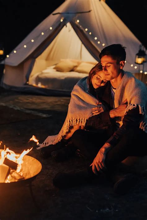 romantic camping